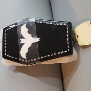 Ceramic coffin shaped container with lid NWT